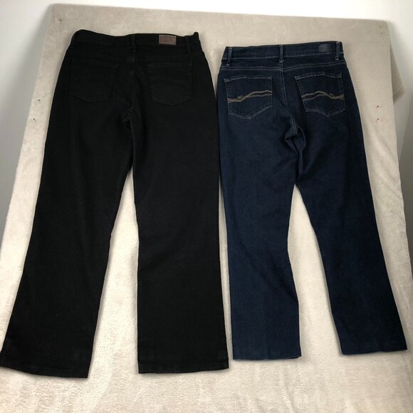 Lee Womens Jeans Size 10 Petite Lot of Two Straight Casual Denim Classic Blue - Picture 16 of 16